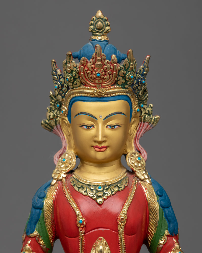 Amitayus Buddha of Long Life | Traditional Bodhisattva Art