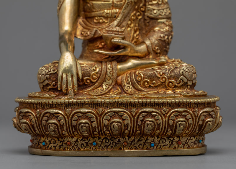 Seated Buddha Shakyamuni Sculpture | Tibetan Sculpture Art