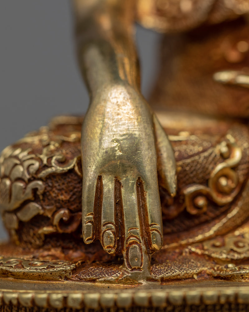 Seated Buddha Shakyamuni Sculpture | Tibetan Sculpture Art