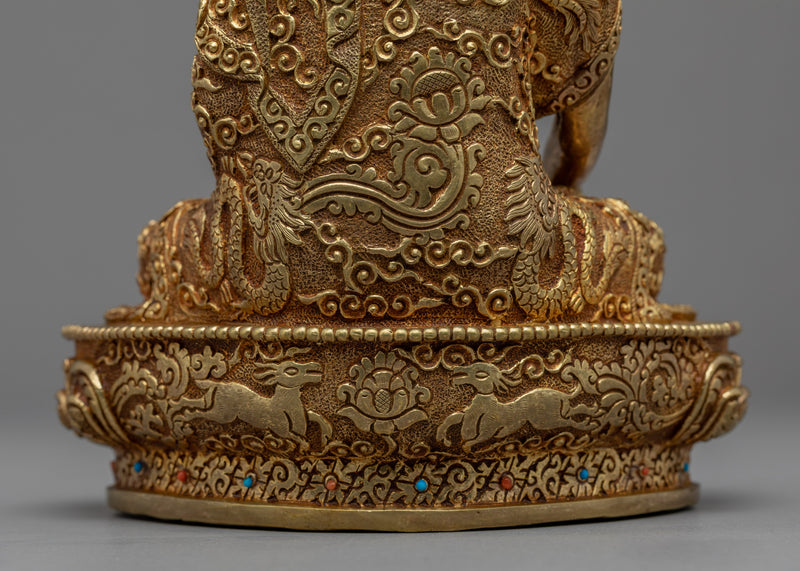 Seated Buddha Shakyamuni Sculpture | Tibetan Sculpture Art