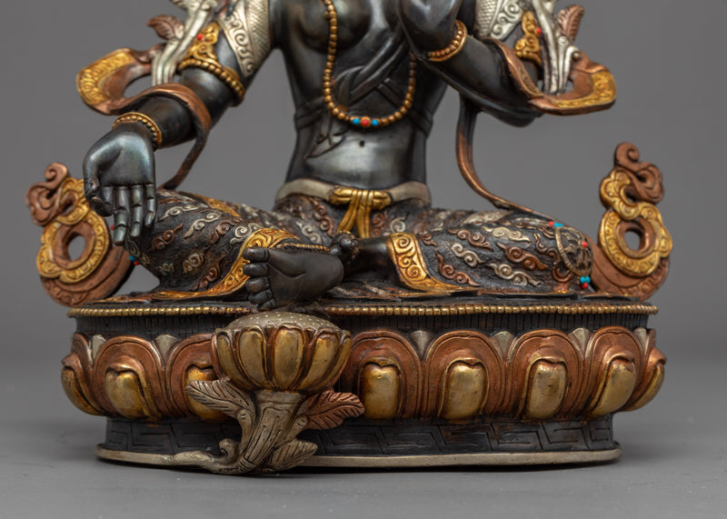 Green Tara Nepal Sculpture | Himalayan Buddhist Artwork