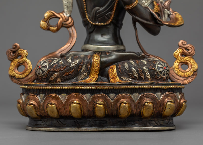 Manjushri Flaming Sword Sculpture | Himalayan Art | Manjushree Statue