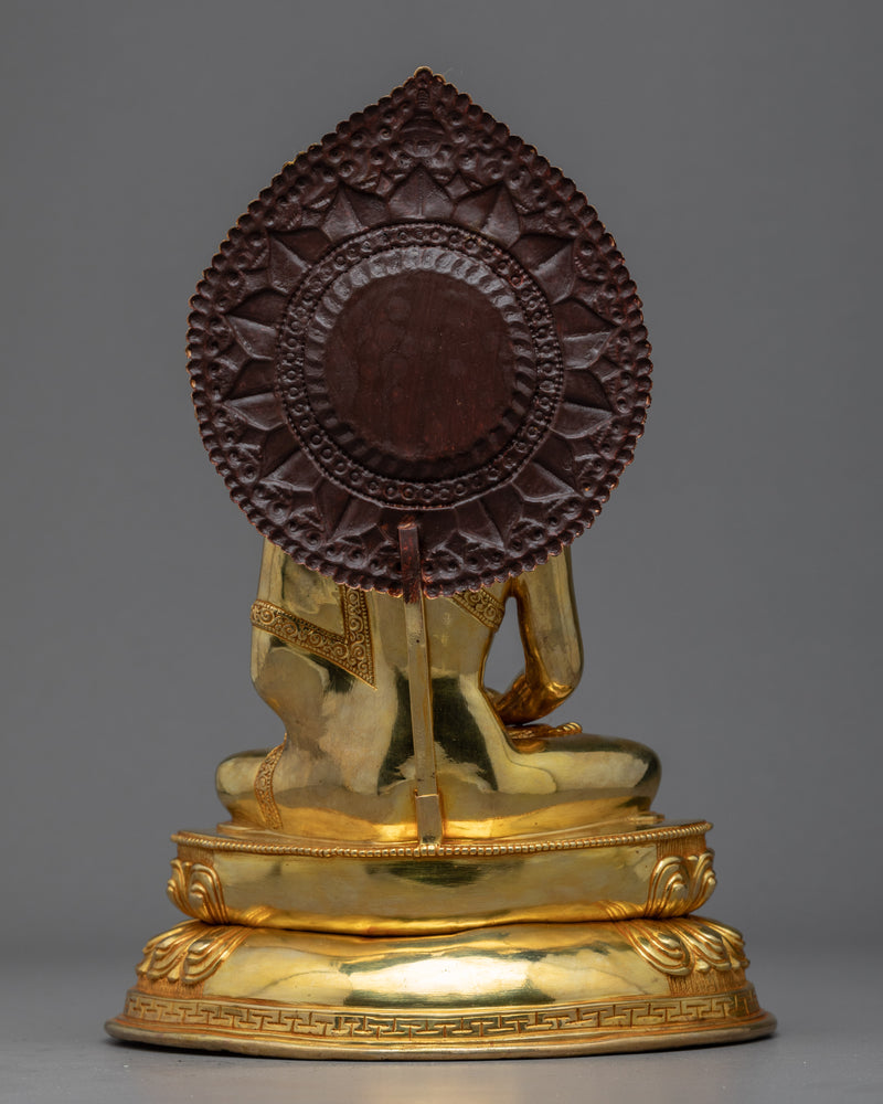 Namo Amitabha Buddha Art Sculpture | 24k Gold Gilded