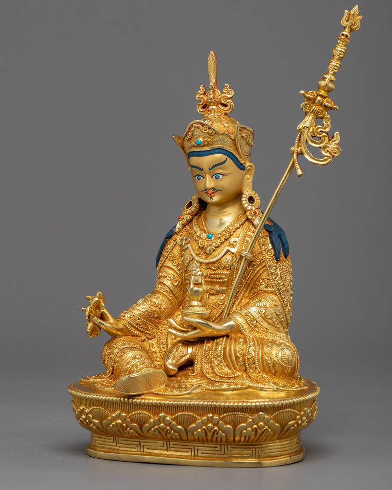 Guru Padmasambhava Statue Art | Tibetan Tantric Master