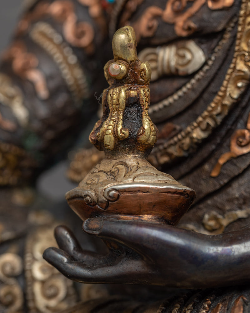 Hand Made Guru Padmasambhava Statue | Traditional Himalayan Art