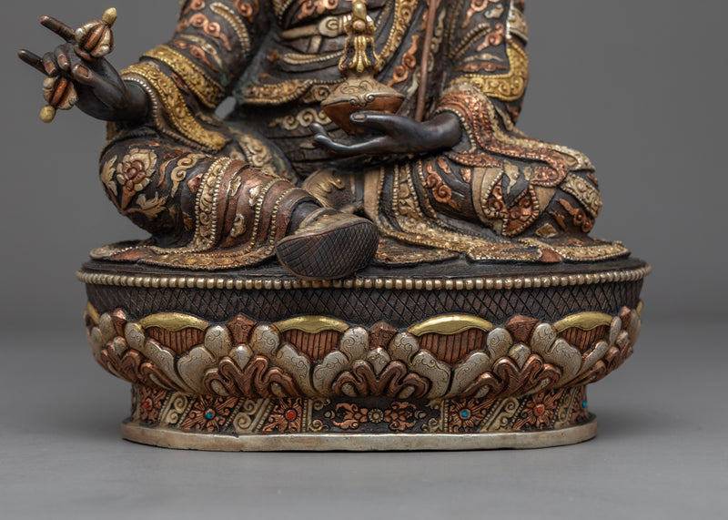 Hand Made Guru Padmasambhava Statue | Traditional Himalayan Art