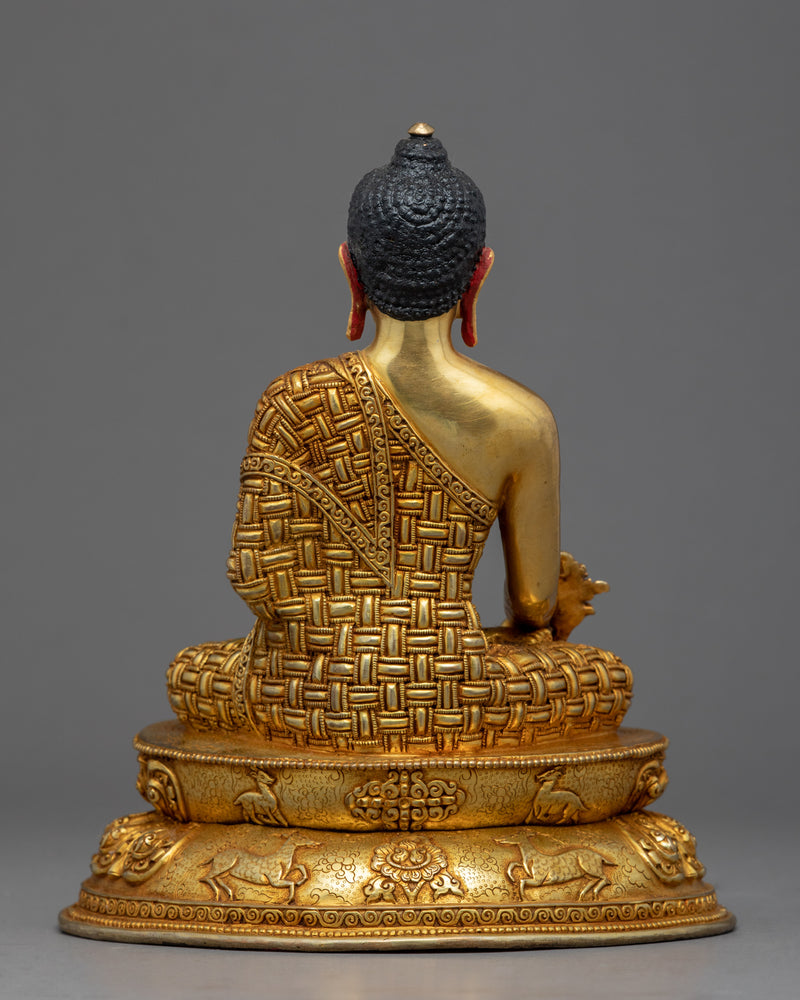 Medicine Buddha Mudra | Gold Gilded Buddha