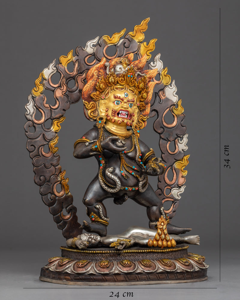 Black Dzambhala Statue | Wealth Deity