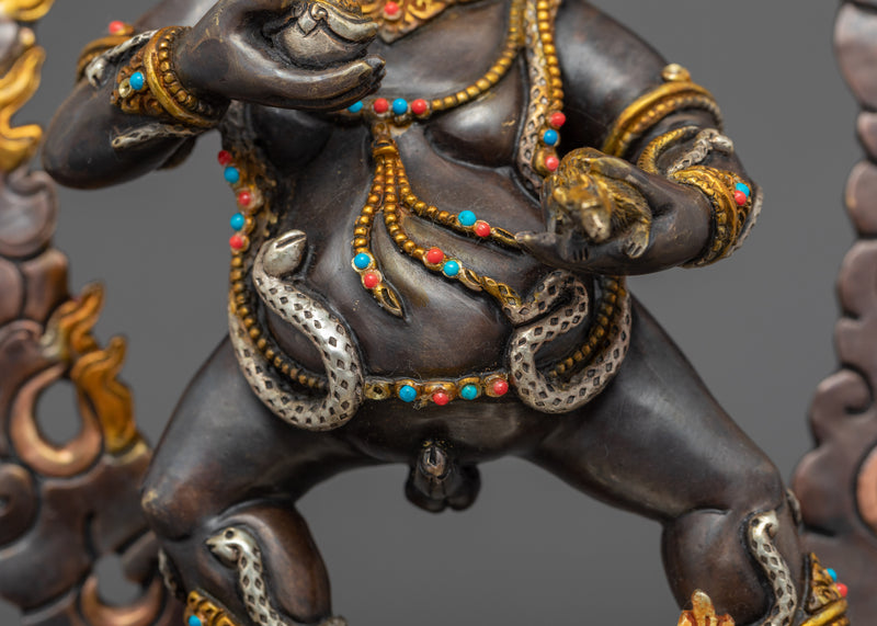 Black Dzambhala Statue | Wealth Deity