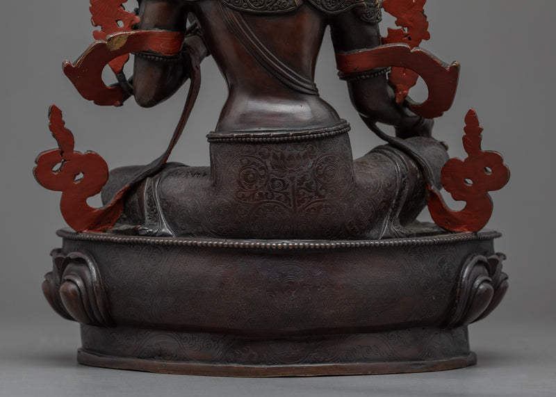 Handmade Green Tara Statue | Compassionate Deity