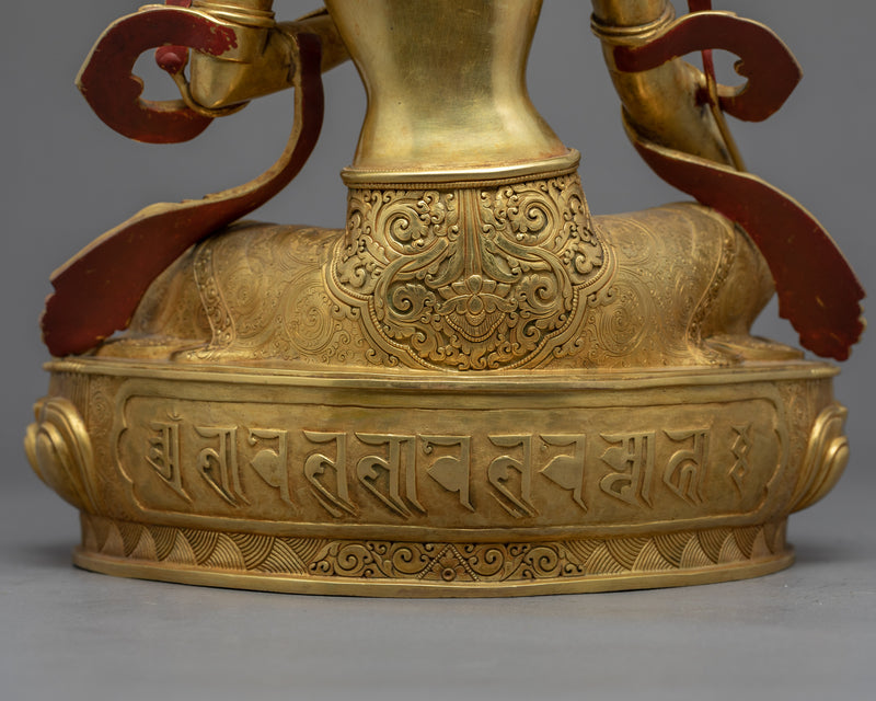 Green Tara Mother Statue | Traditional Female Buddha Art