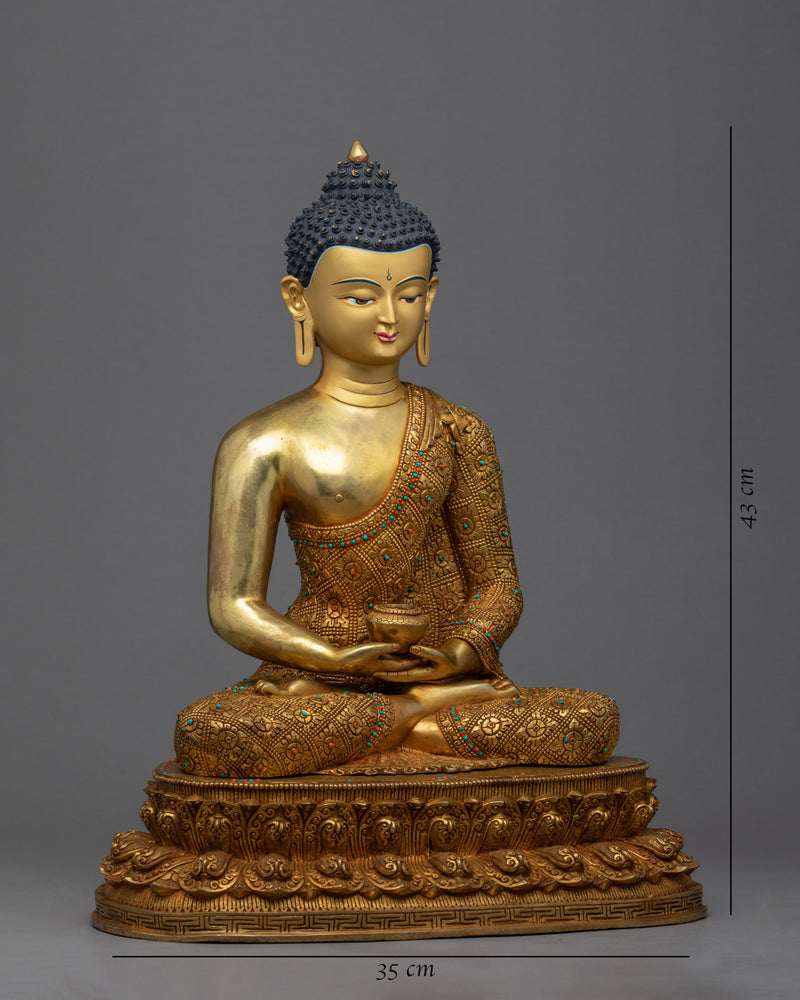 Amitabha Buddha Sculpture Nepal | Traditionally Hand Carved in Nepal