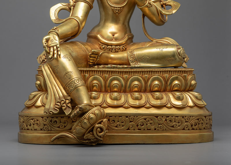 Compassionate Green Tara Sculpture | Mother of Compassion