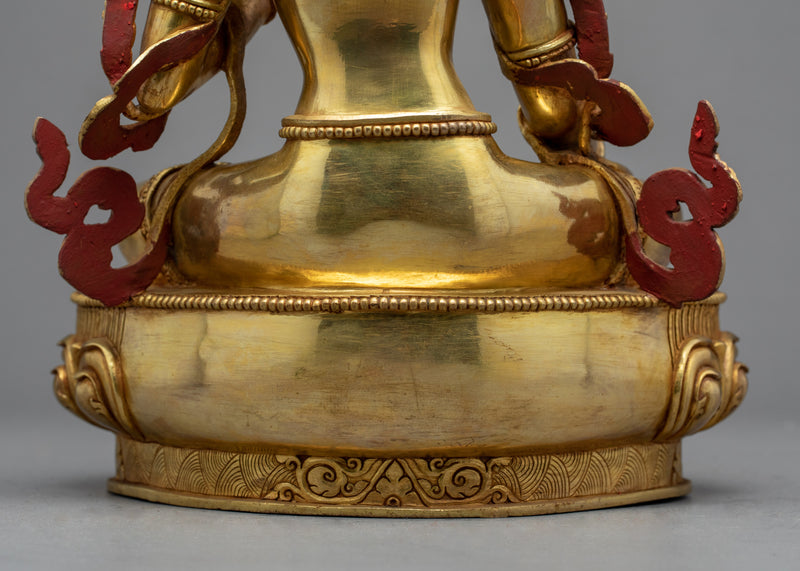 Long Life Deity White Tara Sculpture | Traditional Himalayan Sculpture