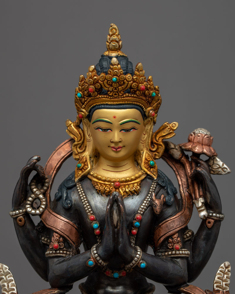 Bodhisattva Chenrezig Art Statue | Traditional Buddhist Art