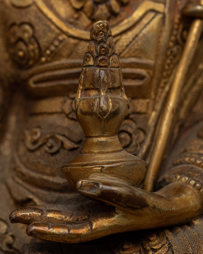 The Lotus Born Guru Rinpoche | Hand Carved Padmasambhava Statue