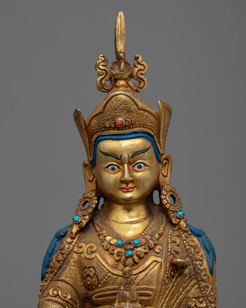 The Lotus Born Guru Rinpoche | Hand Carved Padmasambhava Statue