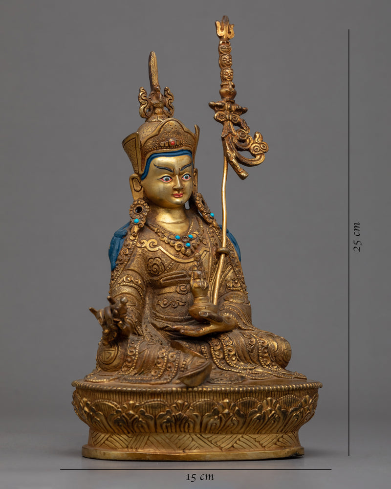 The Lotus Born Guru Rinpoche | Hand Carved Padmasambhava Statue