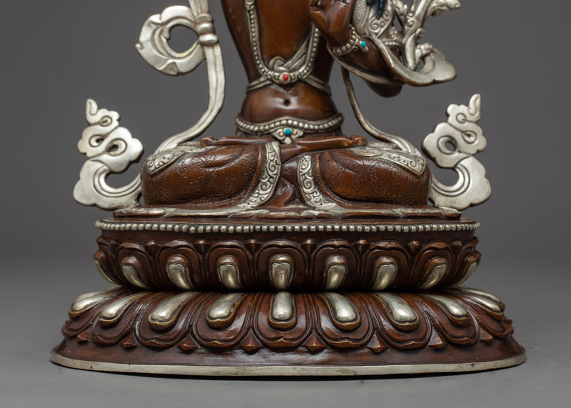 Manjushri Boddhisattva Sculpture | Traditionally Crafted Statue