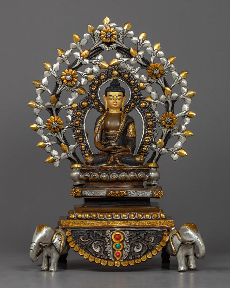 Three Tibetan Buddhas Statue | Traditional Hand-Carved Set