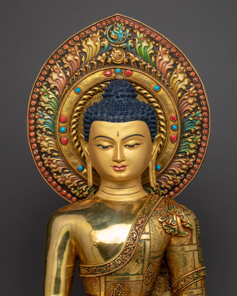 Nepali Buddha Statue | Traditional Hand-Sculpted Shakyamuni Art