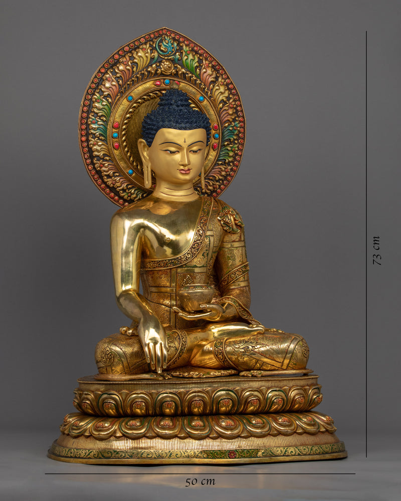 Nepali Buddha Statue | Traditional Hand-Sculpted Shakyamuni Art