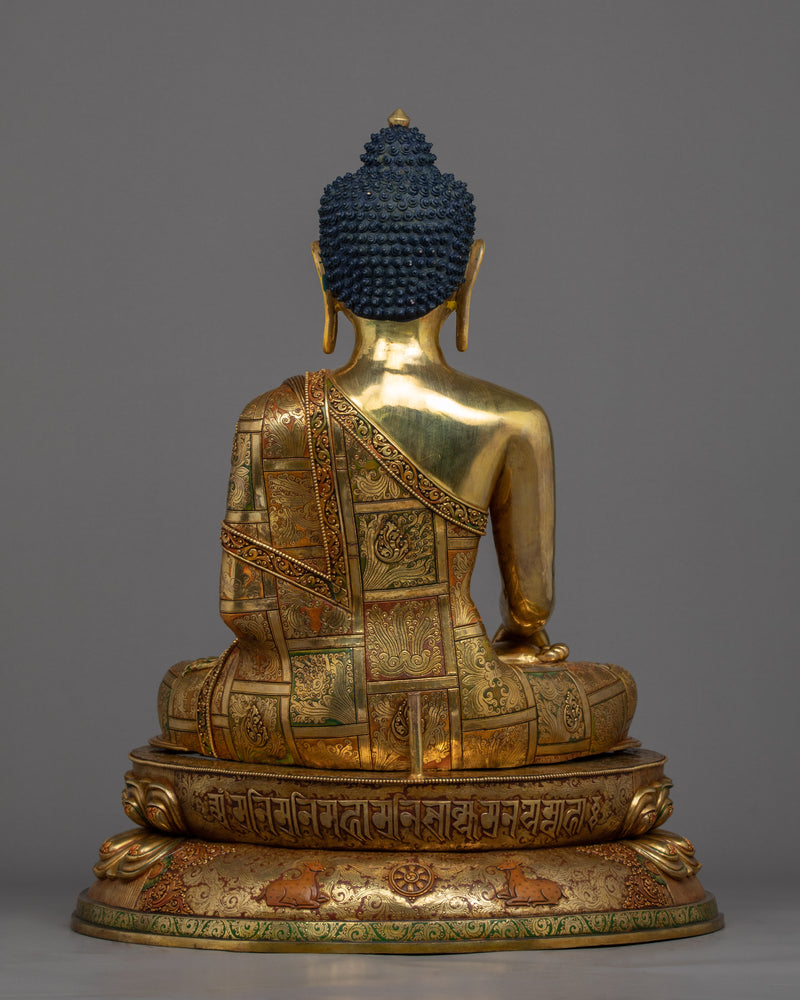 Nepali Buddha Statue | Traditional Hand-Sculpted Shakyamuni Art