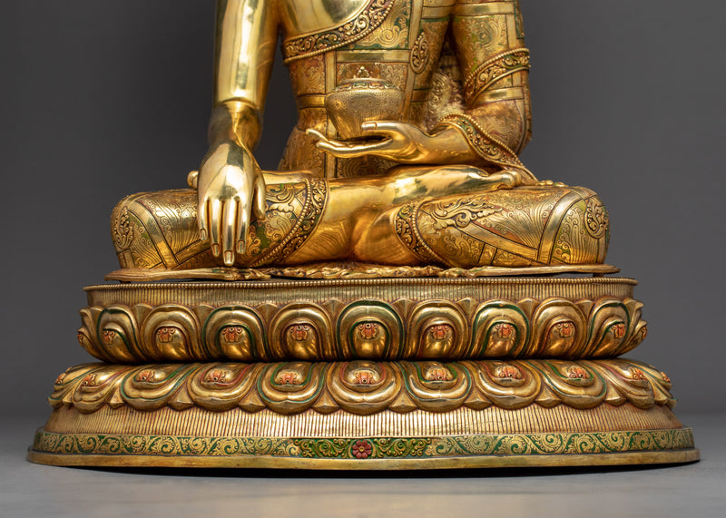 Nepali Buddha Statue | Traditional Hand-Sculpted Shakyamuni Art