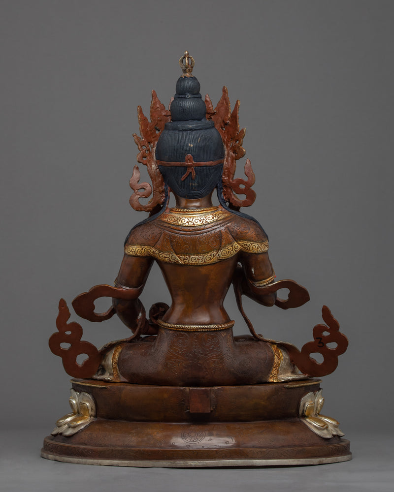 Vajrasattva Meditation Sculpture | Buddhist Deity Statue