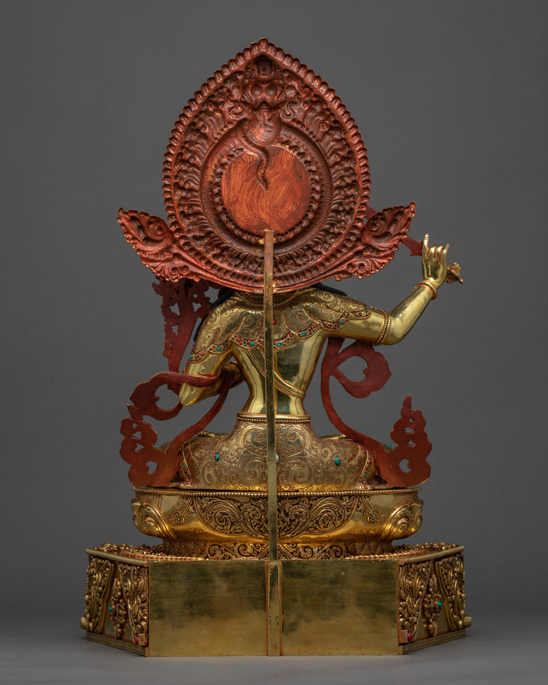 Peaceful Manjushri Sculpture | Traditionally Hand Carved