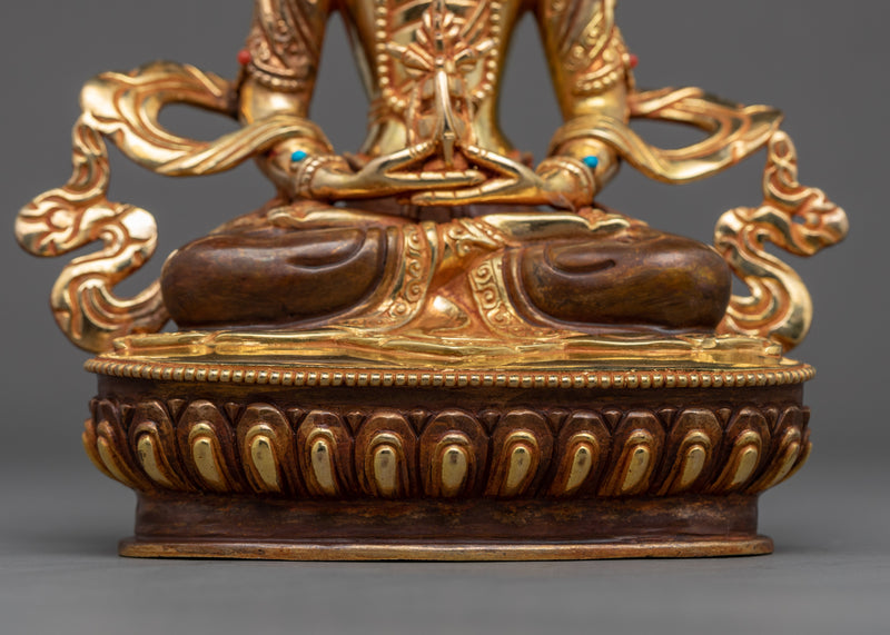 Long Life Buddha Amitayus Sculpture | Traditionally Hand Carved Art