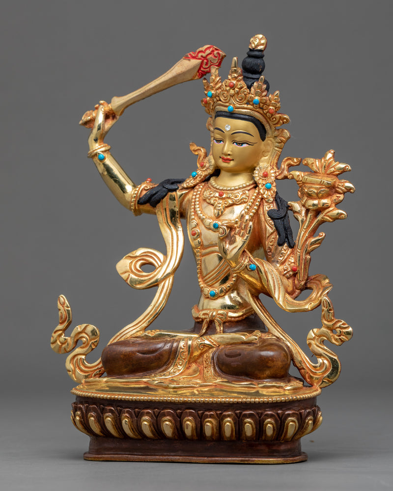 Maha Manjushri Statue | Himalayan Art Wealth Deity