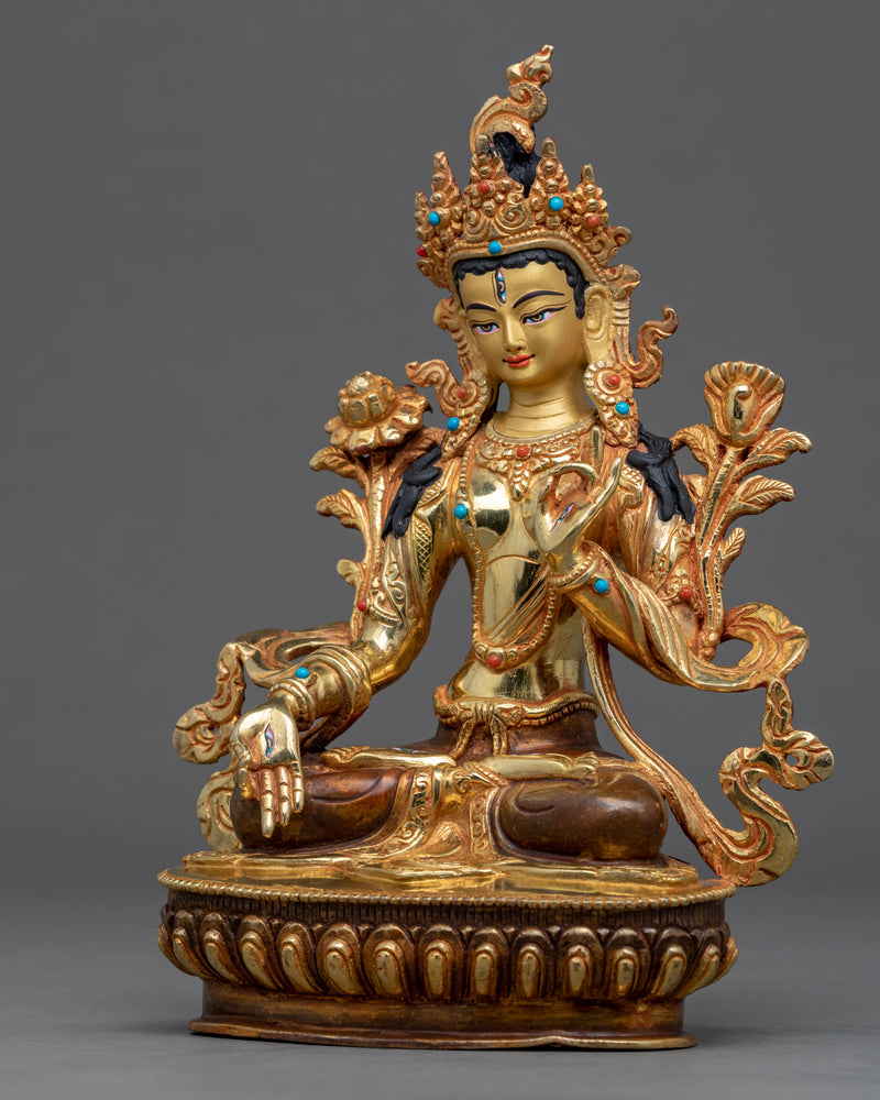 Buddhist White Tara Statue | Female Long-Life Deity