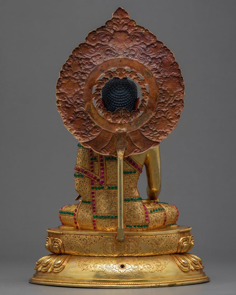 Seated Shakyamuni Buddha Sculpture | Himalayan Buddhist Art