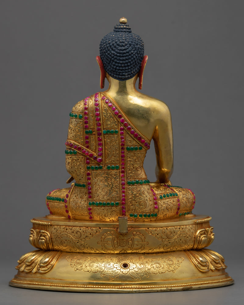 Seated Shakyamuni Buddha Sculpture | Himalayan Buddhist Art