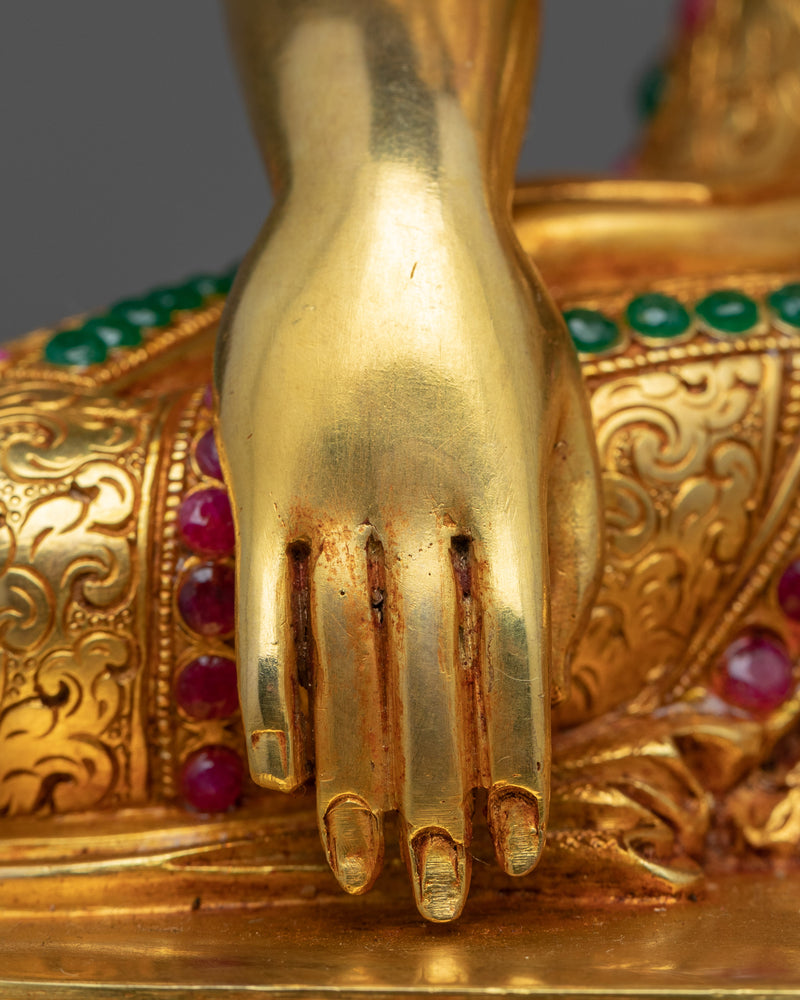 Seated Shakyamuni Buddha Sculpture | Himalayan Buddhist Art