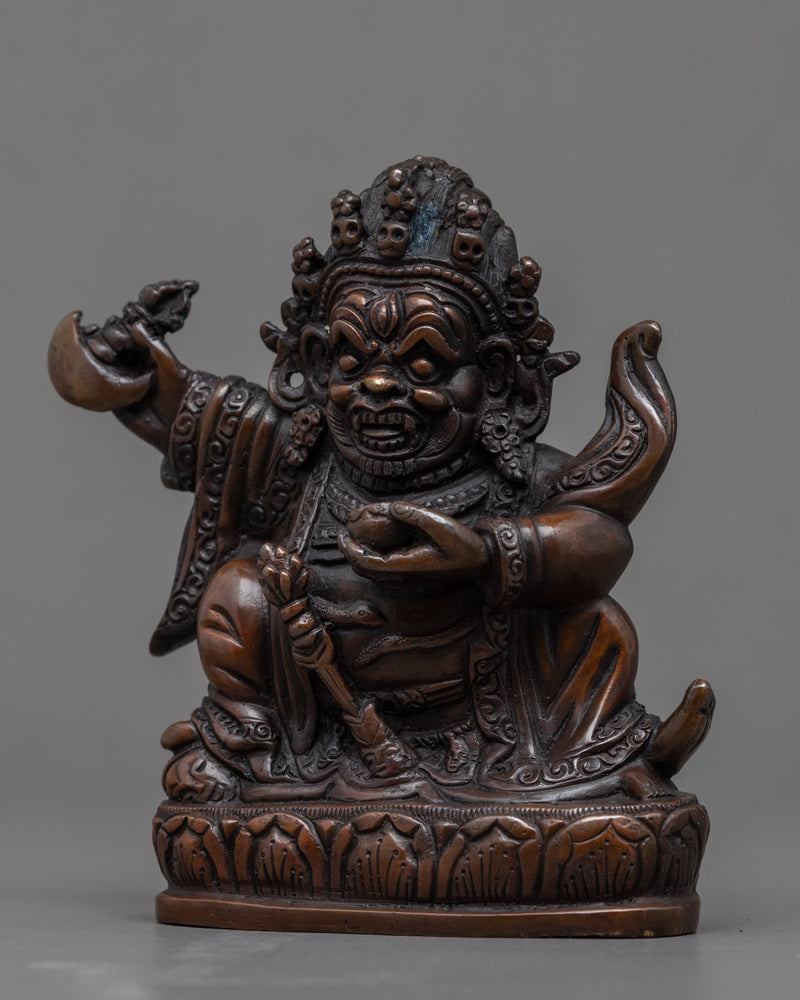 Mahakala Bernagchen The Black Cloak Handcrafted Statue