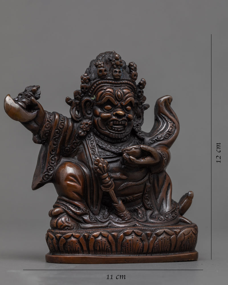 Mahakala Bernagchen The Black Cloak Handcrafted Statue