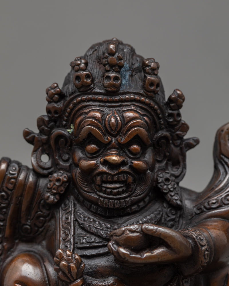 Mahakala Bernagchen The Black Cloak Handcrafted Statue