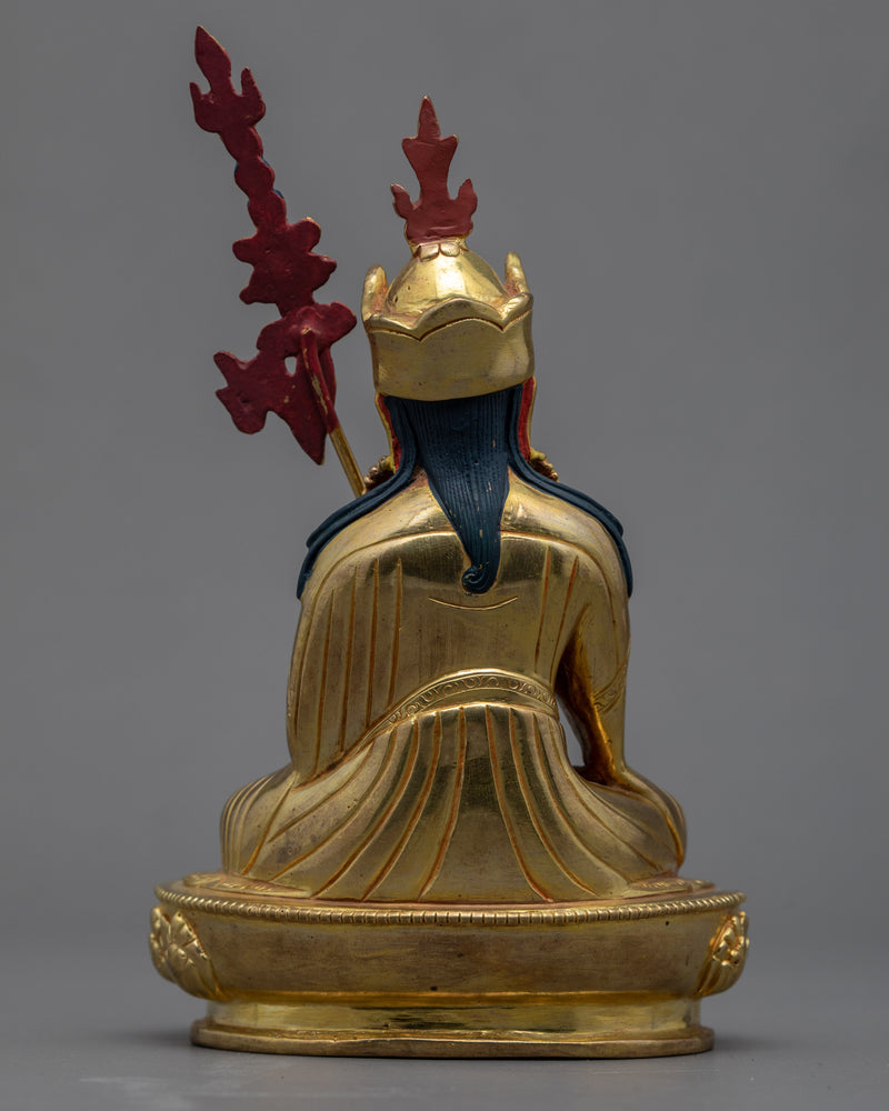 Semi Wrathful Guru Rinpoche Sculpture | Hand Carved Precious Guru