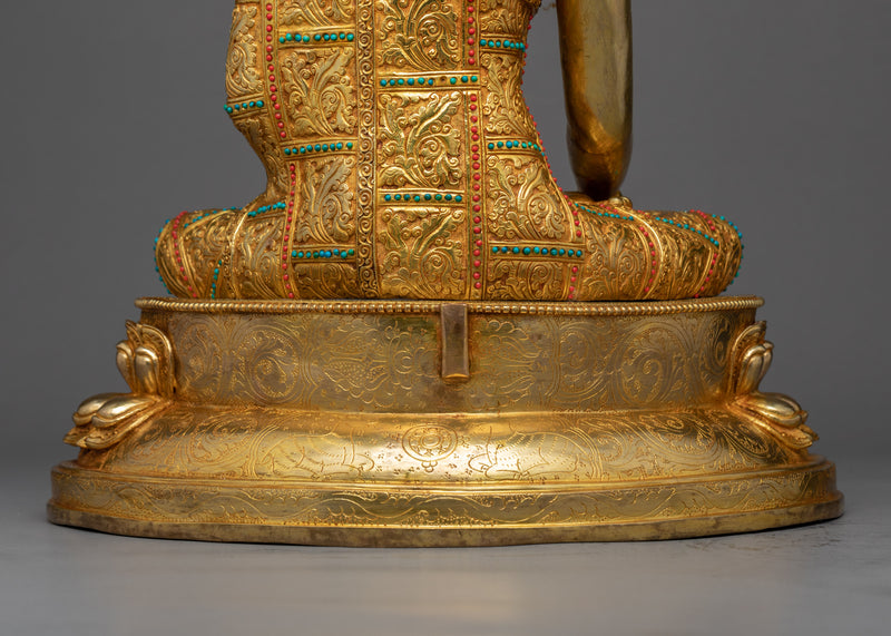 Seated Shakyamuni Buddha Statue | Traditional Buddhist Art