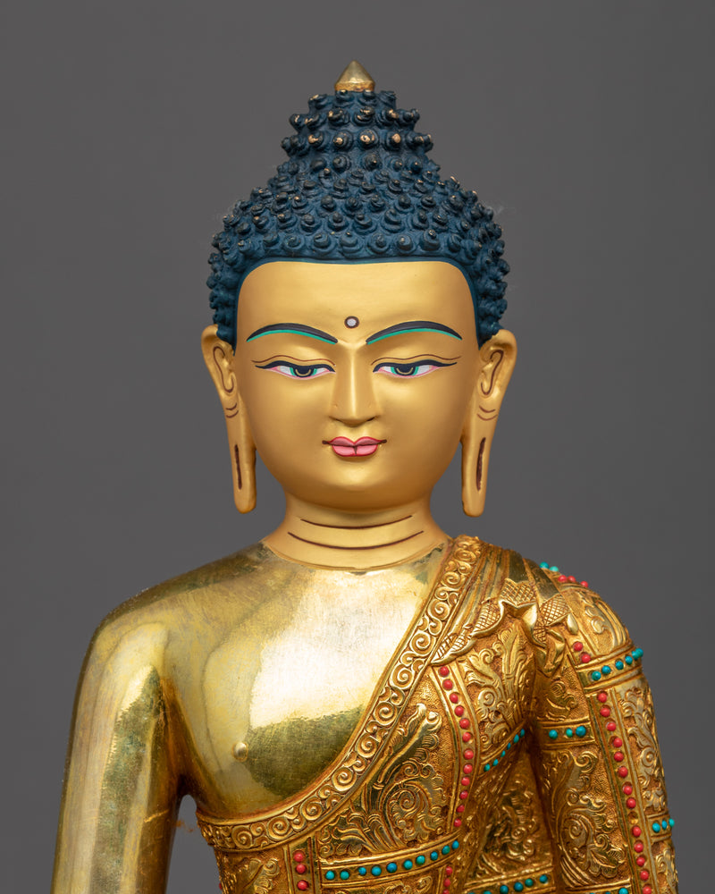 Seated Shakyamuni Buddha Statue | Traditional Buddhist Art