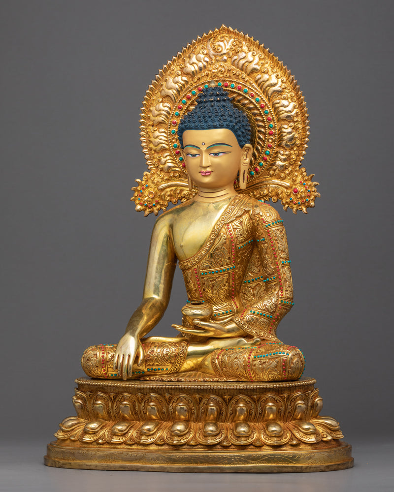 Seated Shakyamuni Buddha Statue | Traditional Buddhist Art