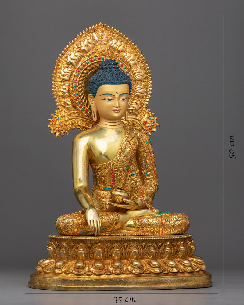 Seated Shakyamuni Buddha Statue | Traditional Buddhist Art