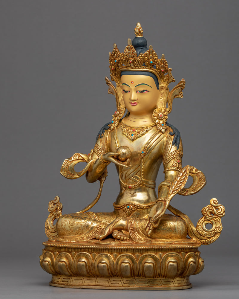 Kshitigarbha Bodhisattva Sculpture | Hand-Carved Buddhist Sculpture