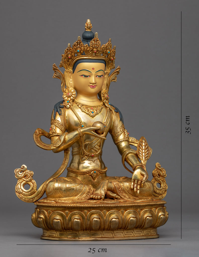 Kshitigarbha Bodhisattva Sculpture | Hand-Carved Buddhist Sculpture