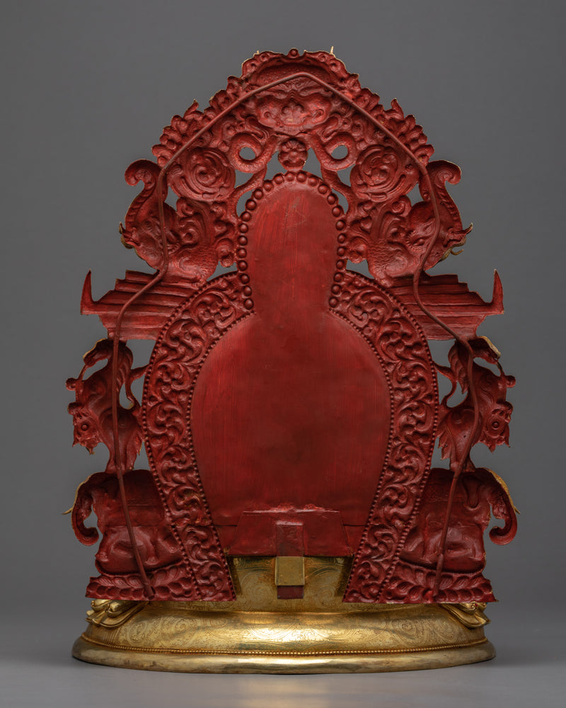 Peaceful Shakyamuni Buddha Sculpture | Hand Carved Buddhist Art