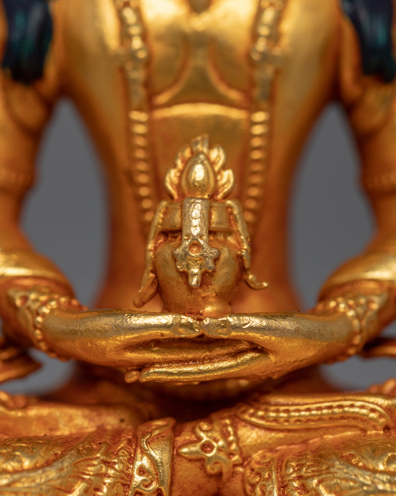 Mini Amitayus Sculpture | Himalayan Buddhist Art