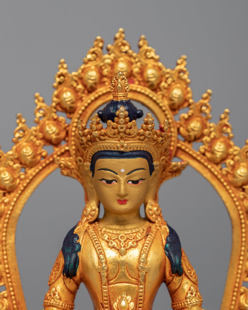 Mini Amitayus Sculpture | Himalayan Buddhist Art