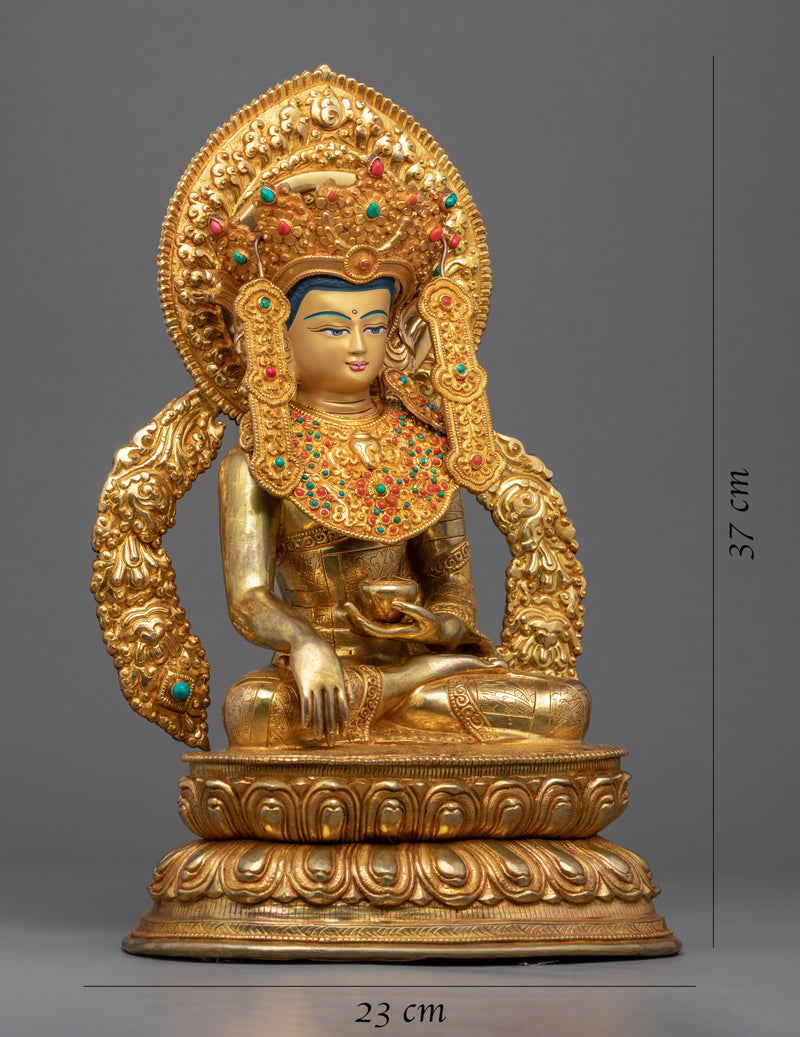 Ancient Shakyamuni Buddha Statue | Buddhist Enlightenment Deity